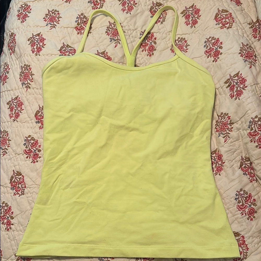 Lululemon Yellow Women's workout tank